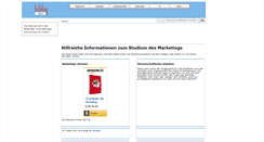 Desktop Screenshot of marketing-lehre.org
